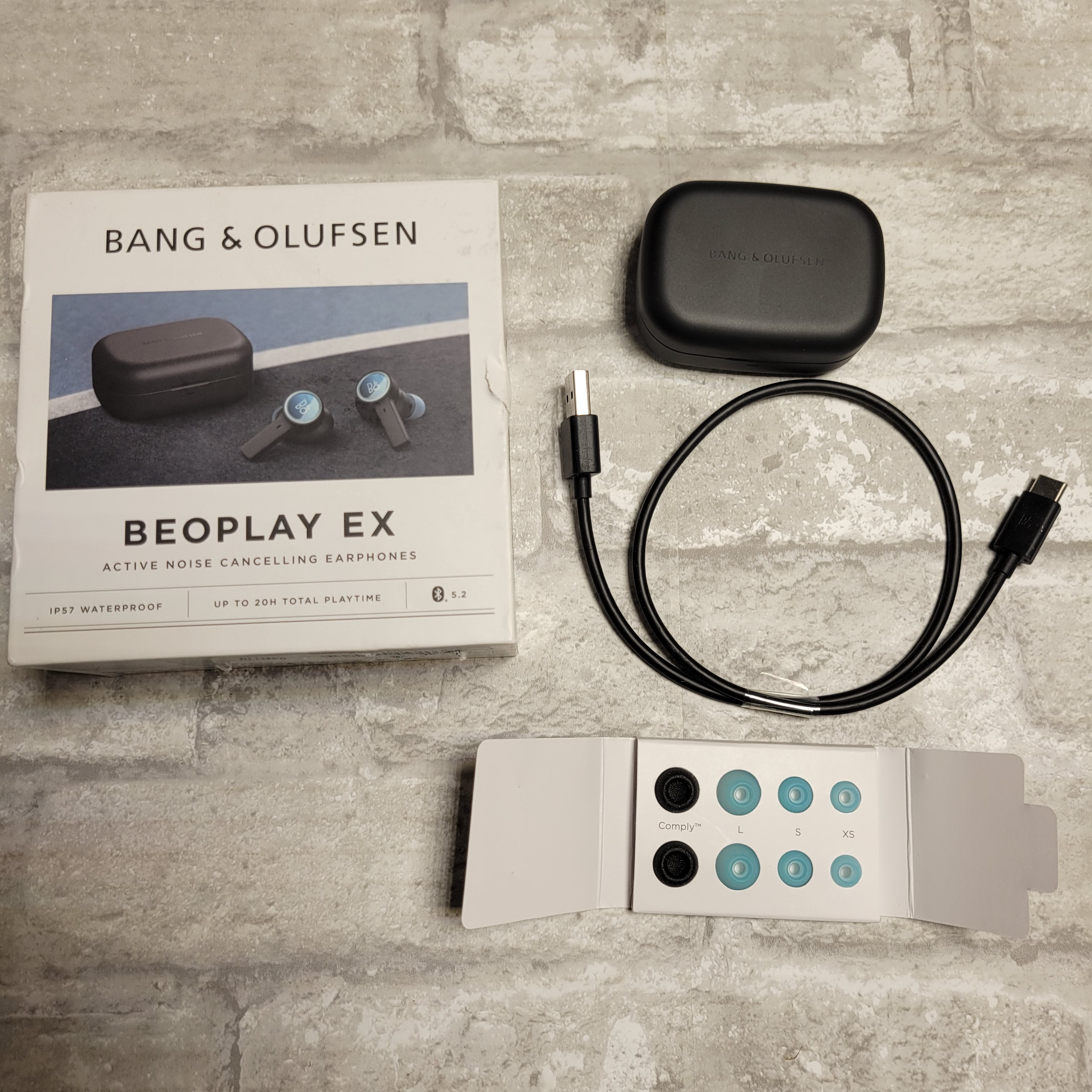 Bang & Olufsen Beoplay EX Wireless Earphones Bluetooth- Anthracite Oxygen (8039893237998)